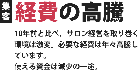 経費の高騰